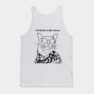 Cool Cat Tells It Like It Is Tank Top